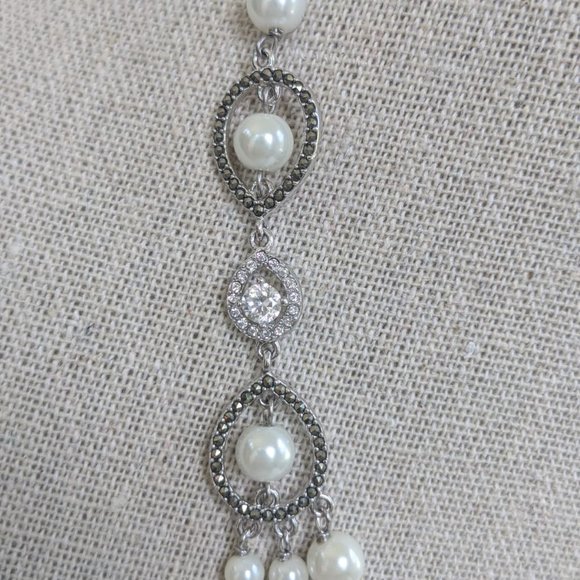 Judith Jack Sterling Silver Pearl Necklace - Picture 10 of 11